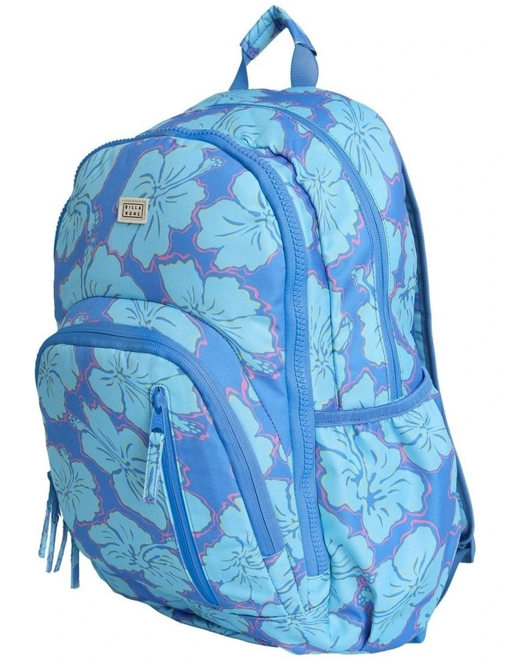 Happy Hibiscus Backpack in Blue image 2