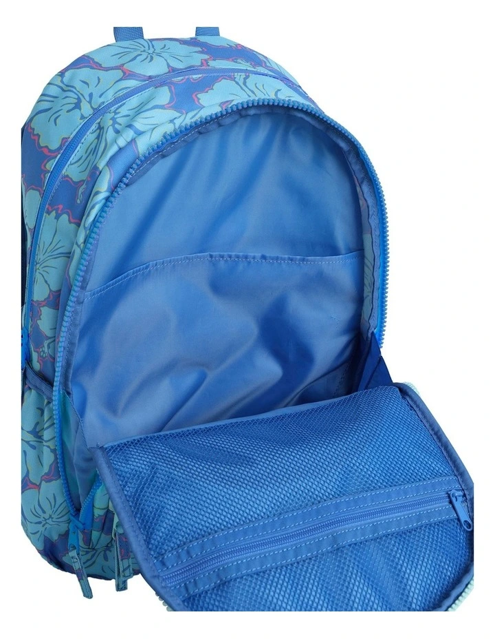 Happy Hibiscus Backpack in Blue image 5