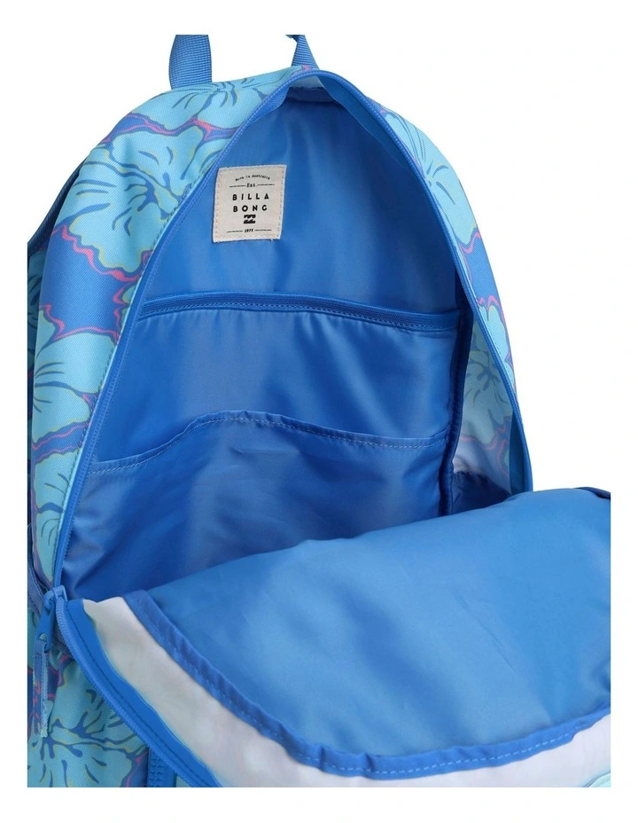 Happy Hibiscus Backpack in Blue image 6