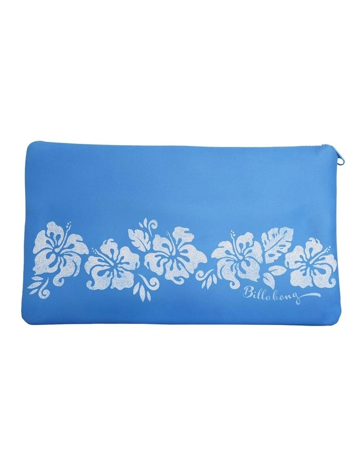 Happy Hibiscus Pencil Case in Blue image 2