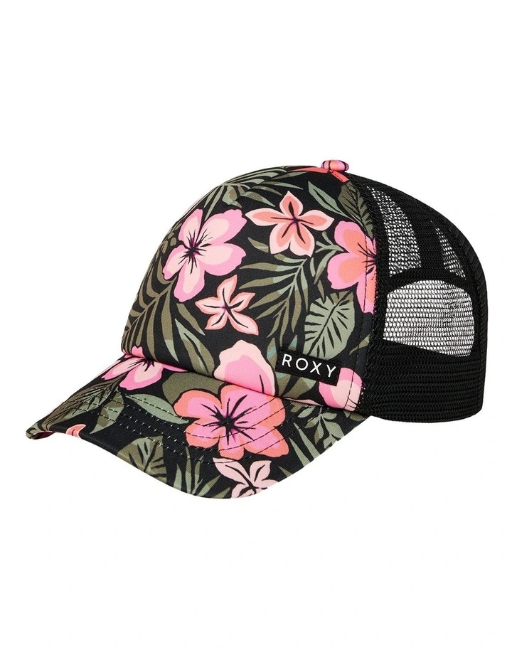 Honey Coconut Trucker Cap in Black image 1