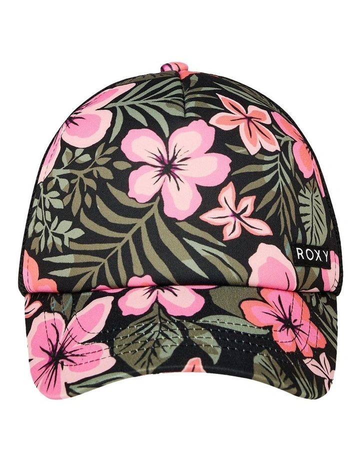 Honey Coconut Trucker Cap in Black image 2