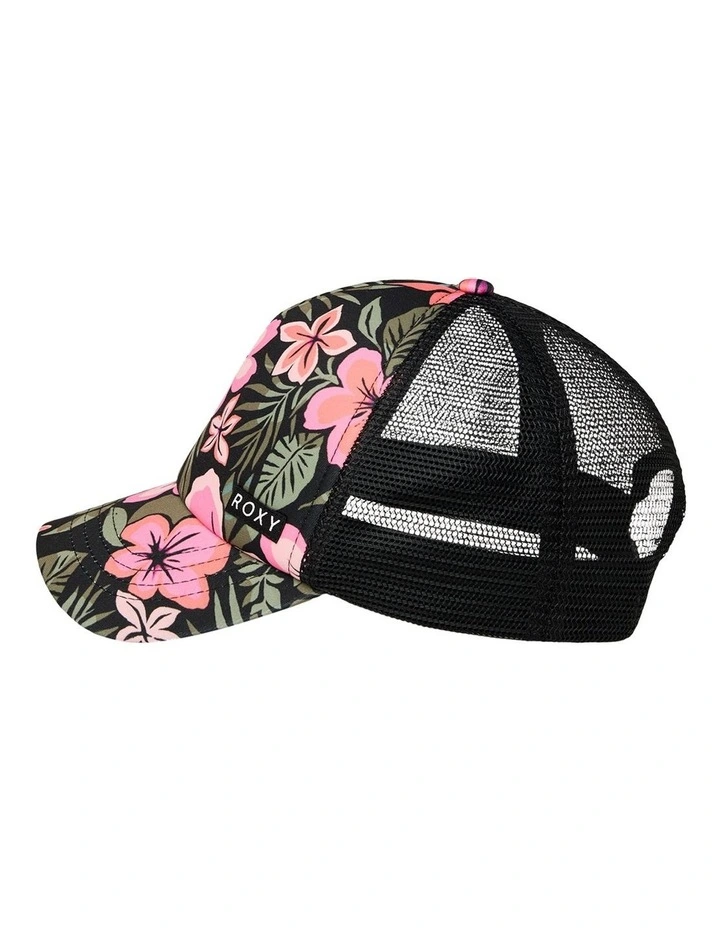 Honey Coconut Trucker Cap in Black image 3