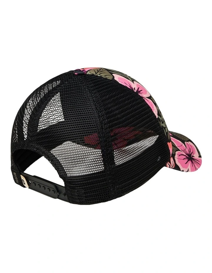 Honey Coconut Trucker Cap in Black image 4