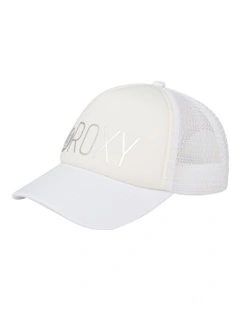Reggae Town Trucker Cap in White