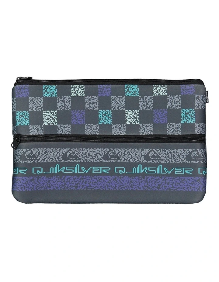 Blocked Jumbo Pencil Case in Grey image 1