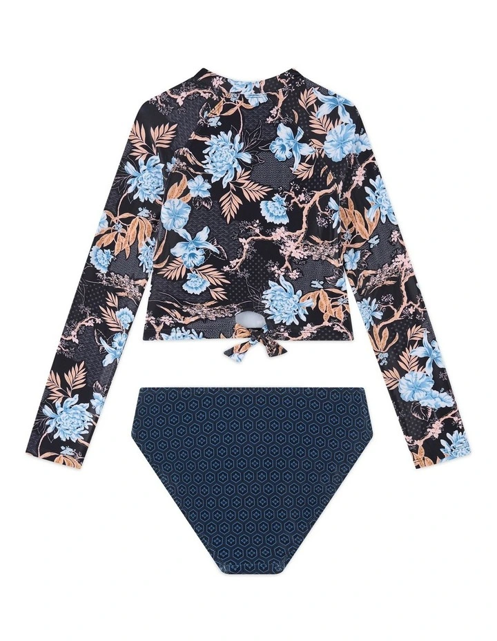 Tie Back Surf Set in Midnight Blossom image 2