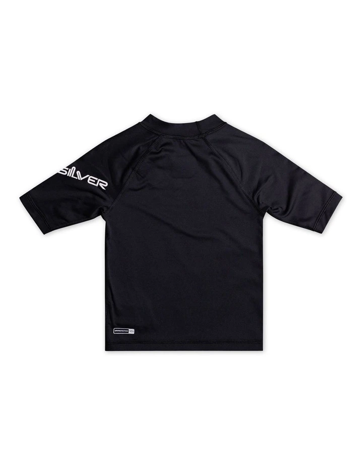 All Time Short Sleeve Rash Vest in Black image 2