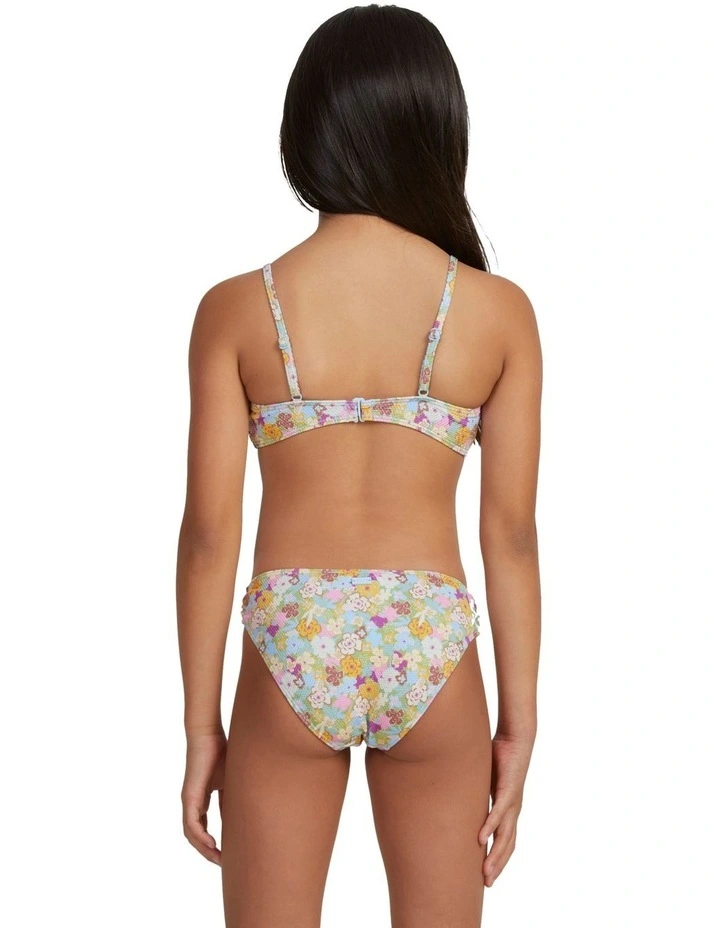 Nostalgic Seaside Two Piece Bralette Bikini Set (7-16 Years) in Yellow image 2