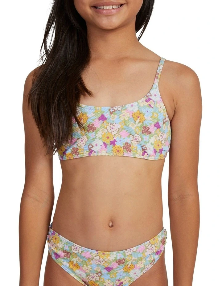 Nostalgic Seaside Two Piece Bralette Bikini Set (7-16 Years) in Yellow image 4