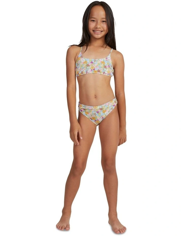 Nostalgic Seaside Two Piece Bralette Bikini Set (7-16 Years) in Yellow image 5