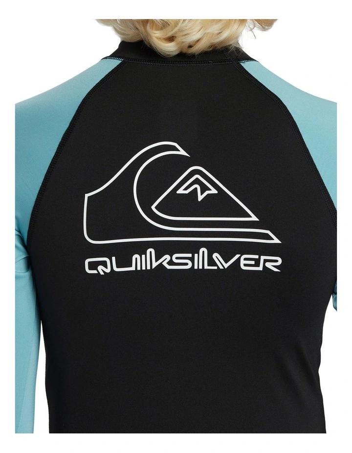 On Tour Long Sleeve Swimwear in Black/Blue image 3