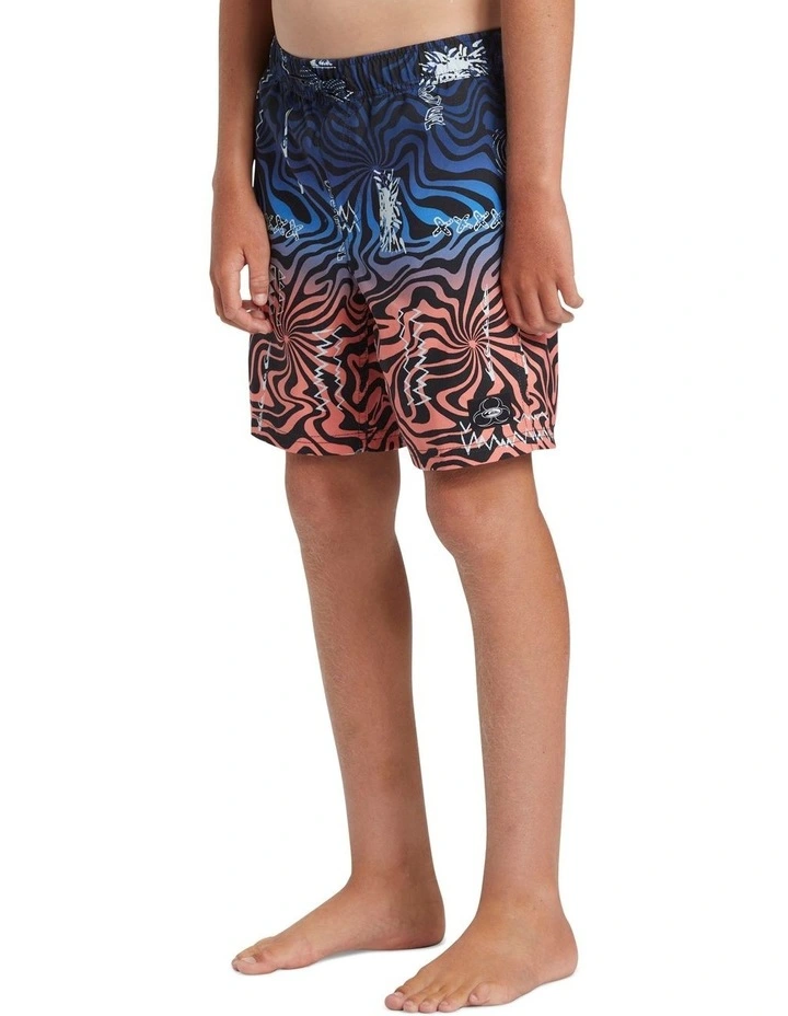 Everyday Heritage Volley Youth 15 Boardshorts in Nebula Blue image 3