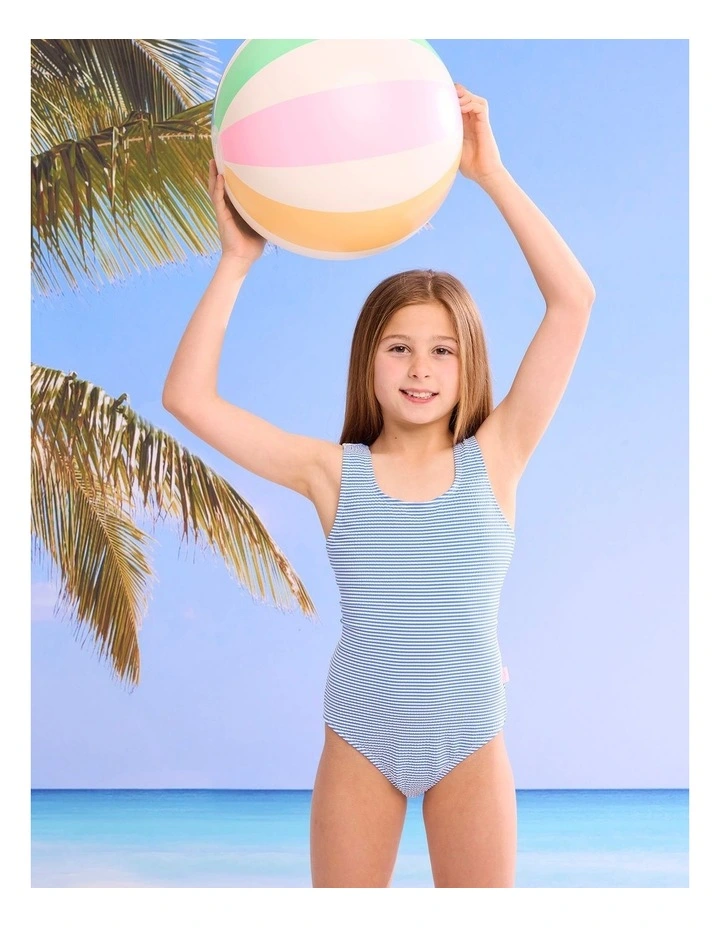 Bubble One Piece in Blue Stripe image 3