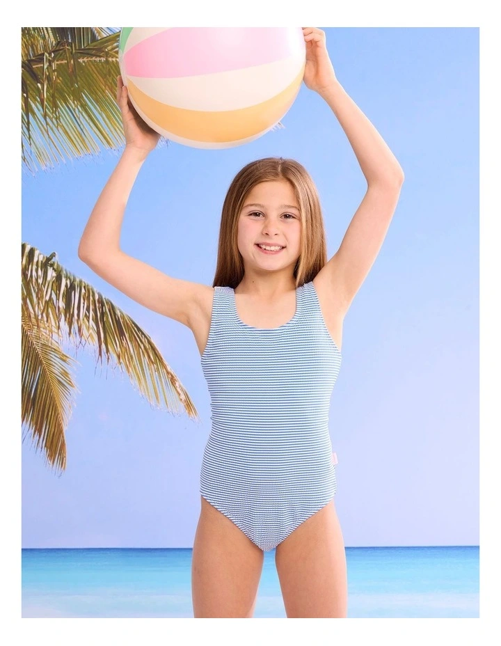Bubble One Piece in Blue Stripe image 4