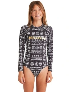 Lost On You Long Sleeve Bodysuit Rash Vest