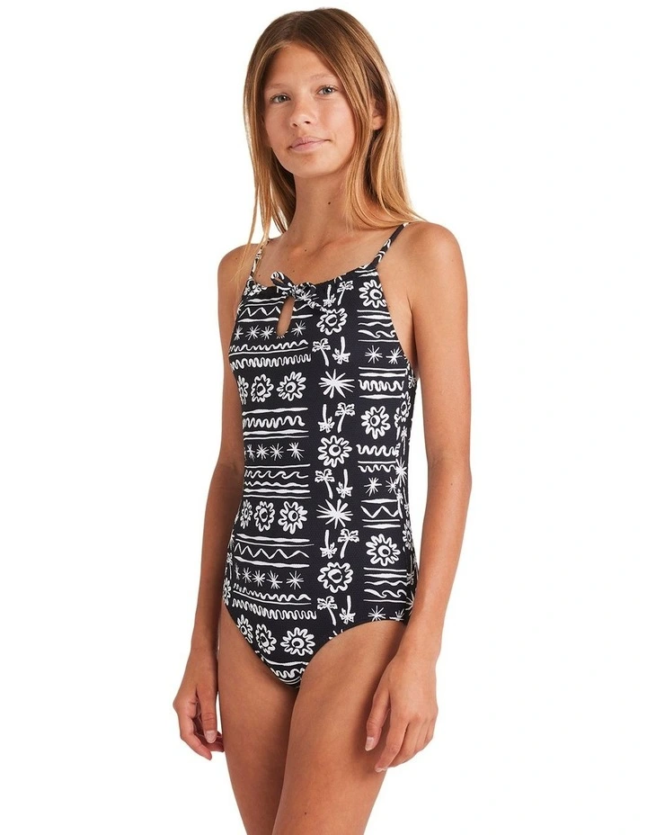 Lost On You One Piece Swimsuit in Black image 3