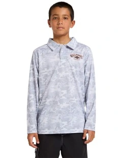 Fisho Long Sleeve Tee in Grey