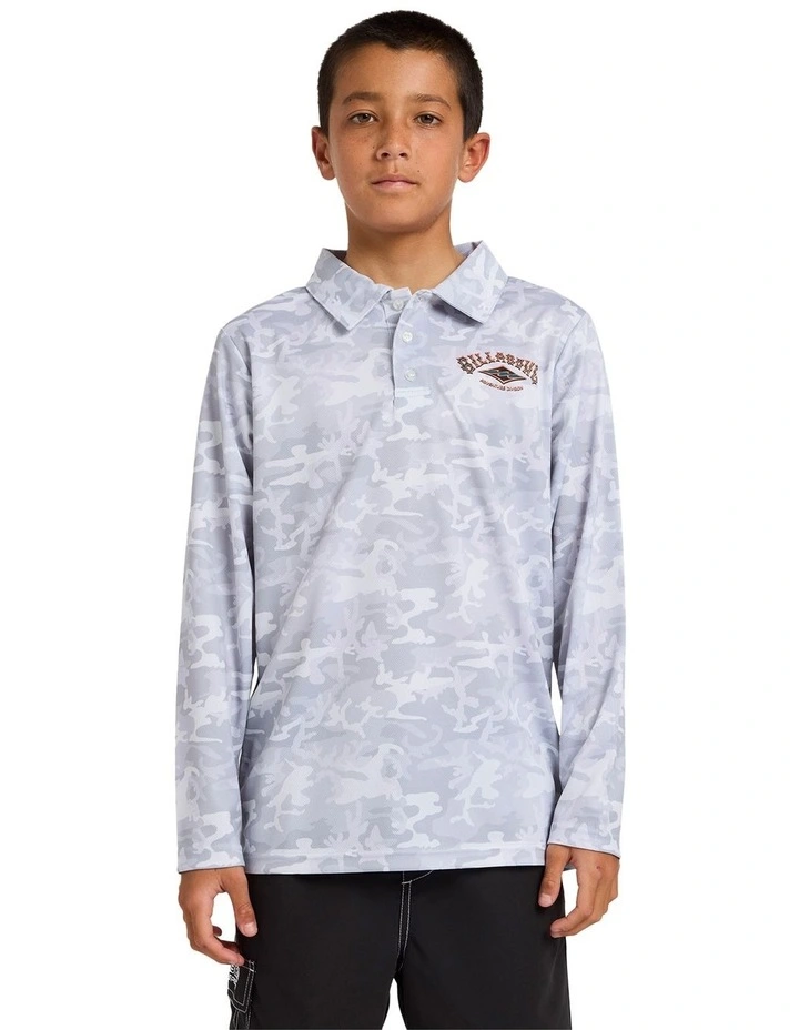 Fisho Long Sleeve Tee in Grey image 1