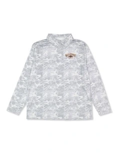 Fisho Long Sleeve Tee in Grey