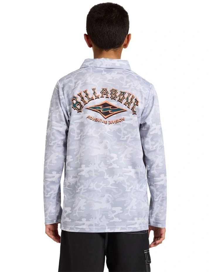 Fisho Long Sleeve Tee in Grey image 2