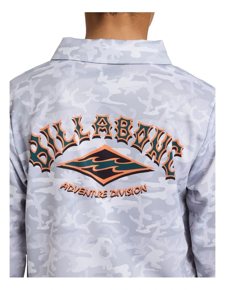 Fisho Long Sleeve Tee in Grey image 4