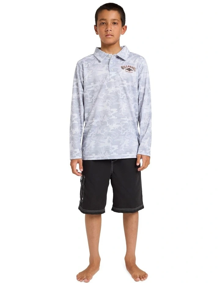 Fisho Long Sleeve Tee in Grey image 5