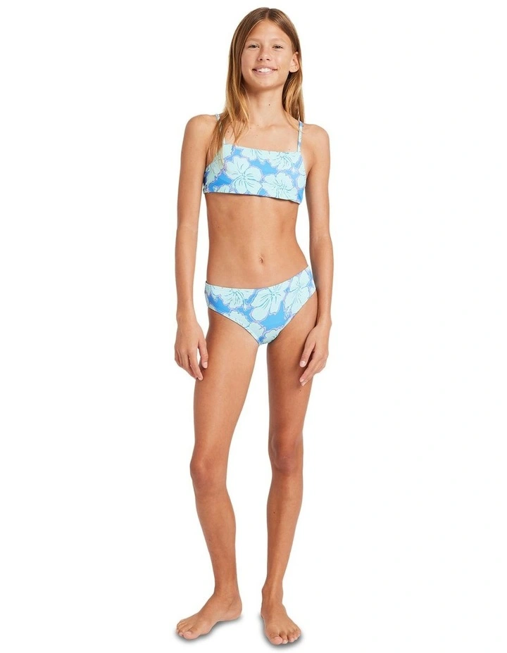 Happy Hibiscus Two Piece Swimsuit in Blue image 5