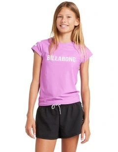 Short Sleeve Rash Vest in Purple