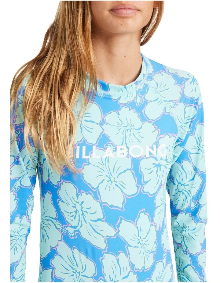 Long Sleeve Bodysuit Rash Vest in Blue image 4