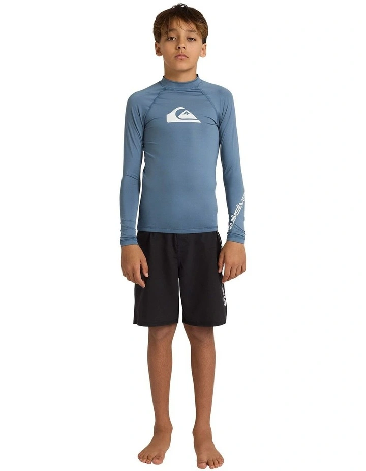 All Time Long Sleeve Rash Vest in China Blue image 5