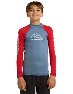 On Tour Long Sleeve Rash Vest in Salsa