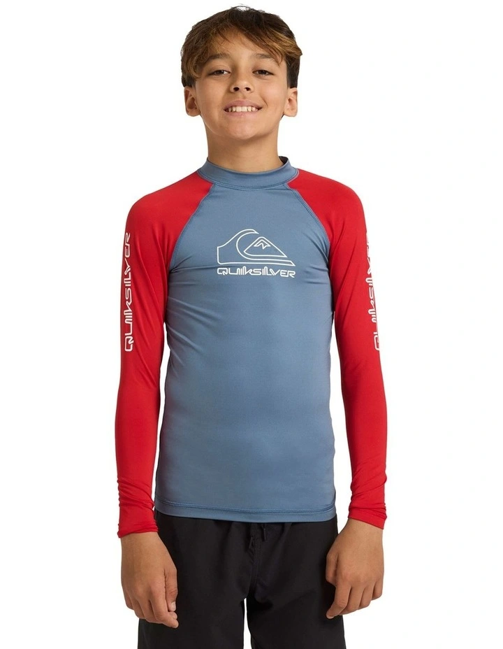 On Tour Long Sleeve Rash Vest in Salsa image 1
