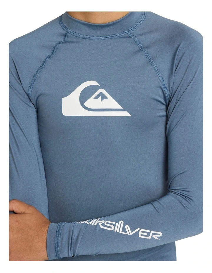 All Time Long Sleeve Rash Vest in Blue image 4