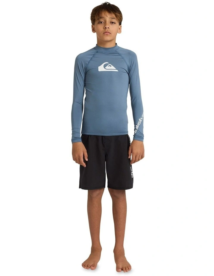 All Time Long Sleeve Rash Vest in Blue image 5