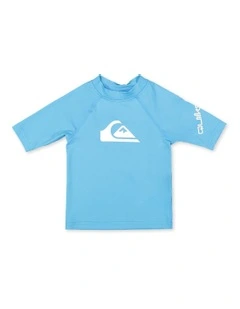 All Time Short Sleeve Id Rash Vest in Horizon Blue