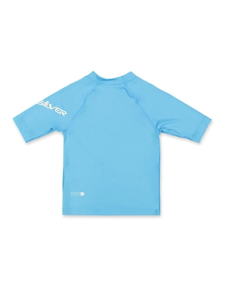 All Time Short Sleeve Id Rash Vest in Horizon Blue image 2