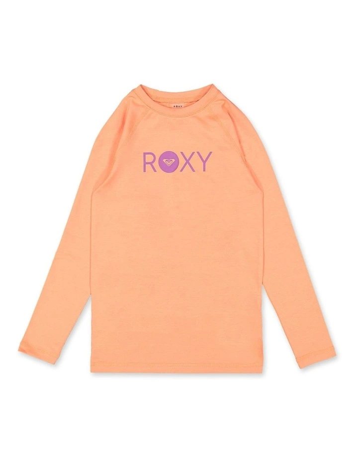 Essential Lycra Long Sleeve Rash Vest in Coral Chic image 1
