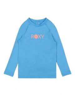 Essential Long Sleeve Rash Vest in Malibu Blue