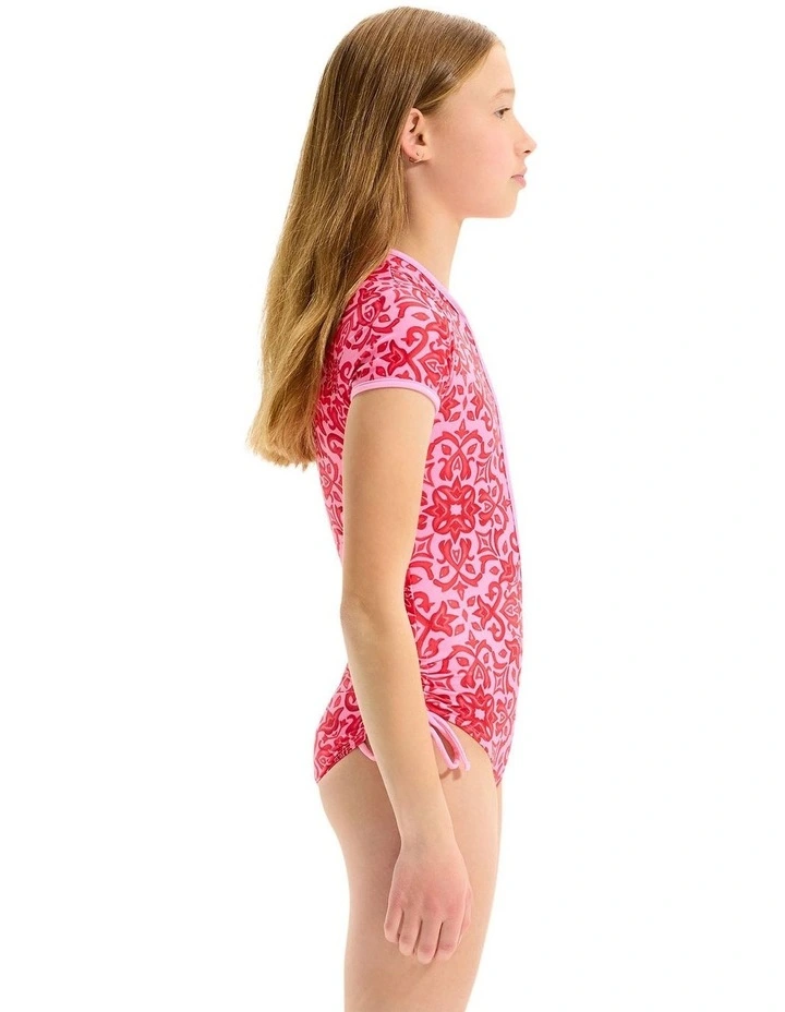Capri Tile Paddle Suit in Pink image 3