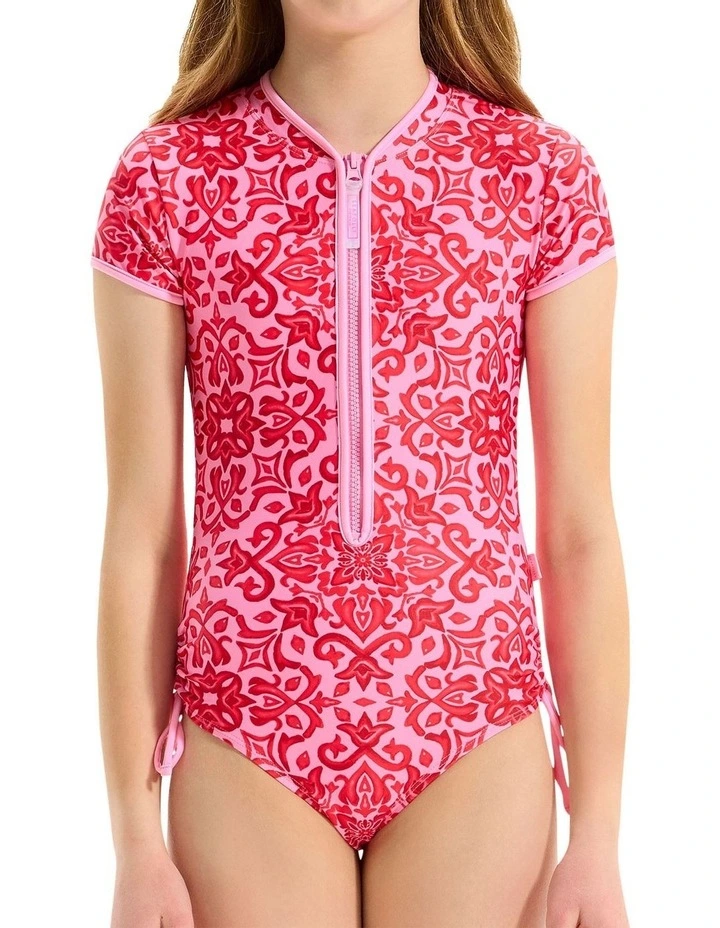 Capri Tile Paddle Suit in Pink image 4
