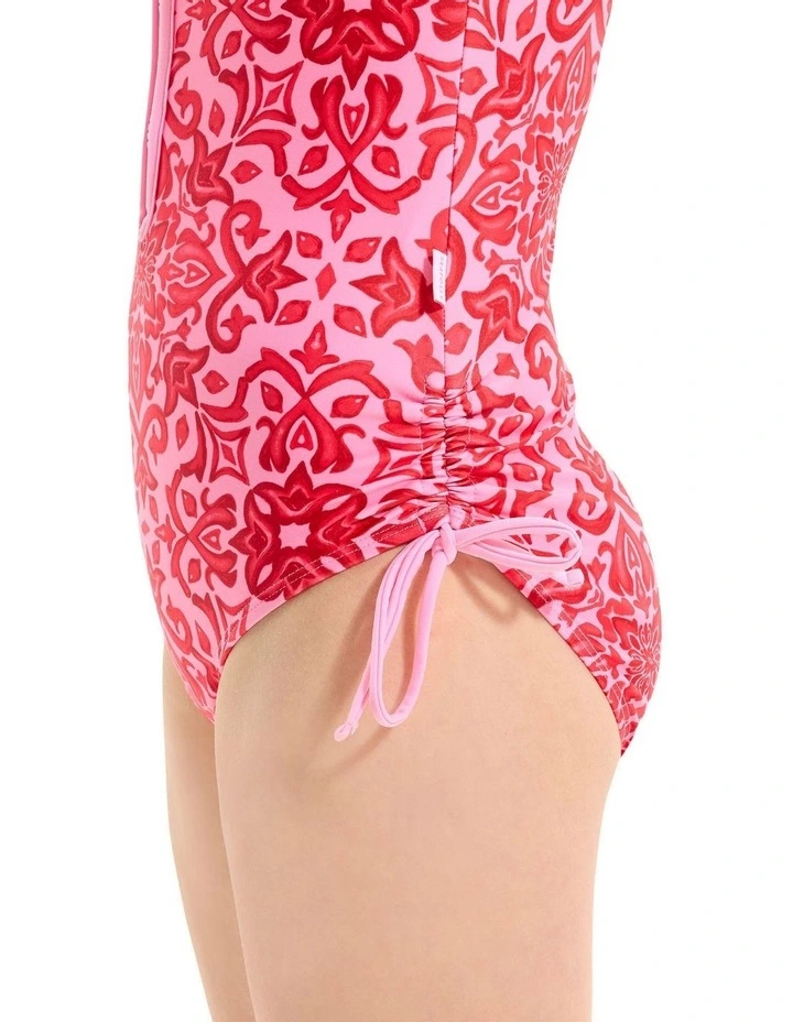 Capri Tile Paddle Suit in Pink image 5