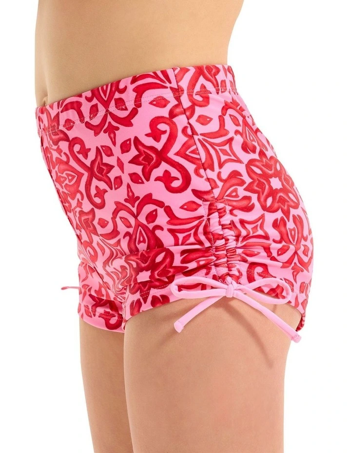 Capri Tile Boy Leg Surf Set in Pink image 5