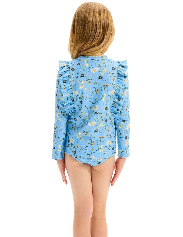 Frill Rashie Set in Blue image 2