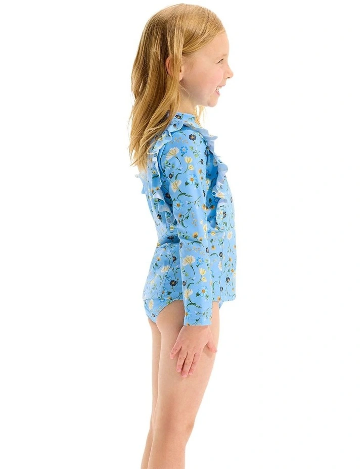 Frill Rashie Set in Blue image 3