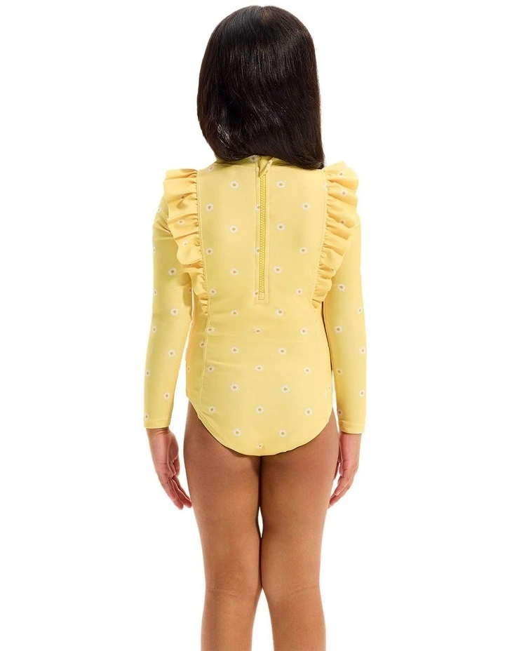Frill Paddlesuit in Daisy Chain Yellow image 2