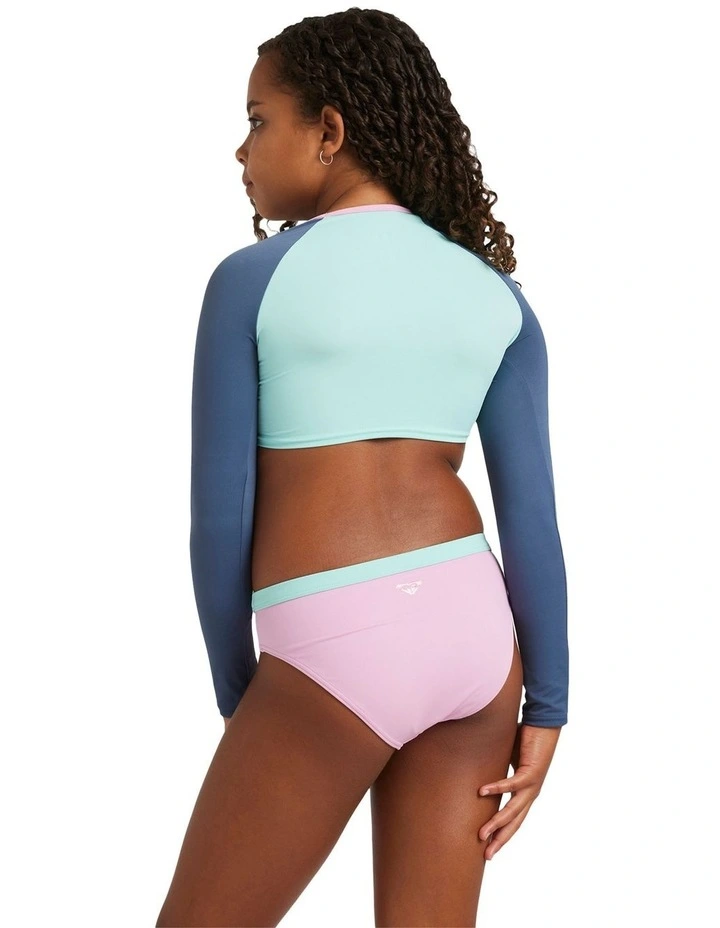 Colorblock Crop Top Rashguard image 2