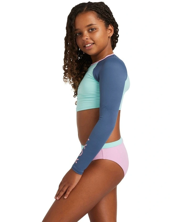 Colorblock Crop Top Rashguard image 3