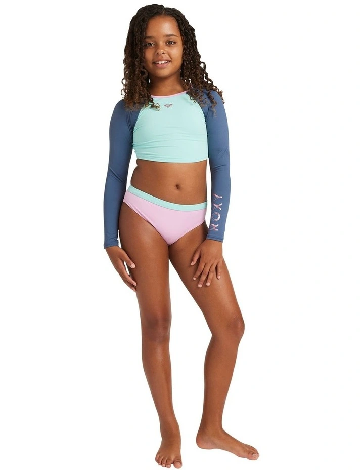Colorblock Crop Top Rashguard image 5