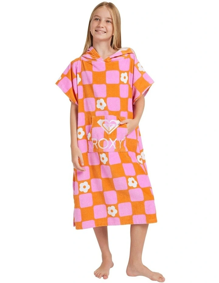 Stay Magical Printed Poncho Towel in Pink image 1